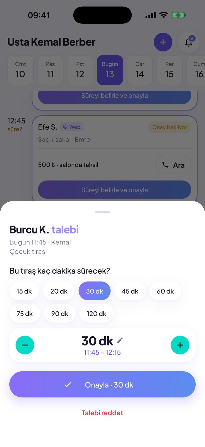 Makas talep onayı