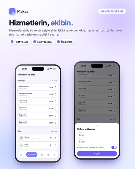 Hizmetler ve ekip
